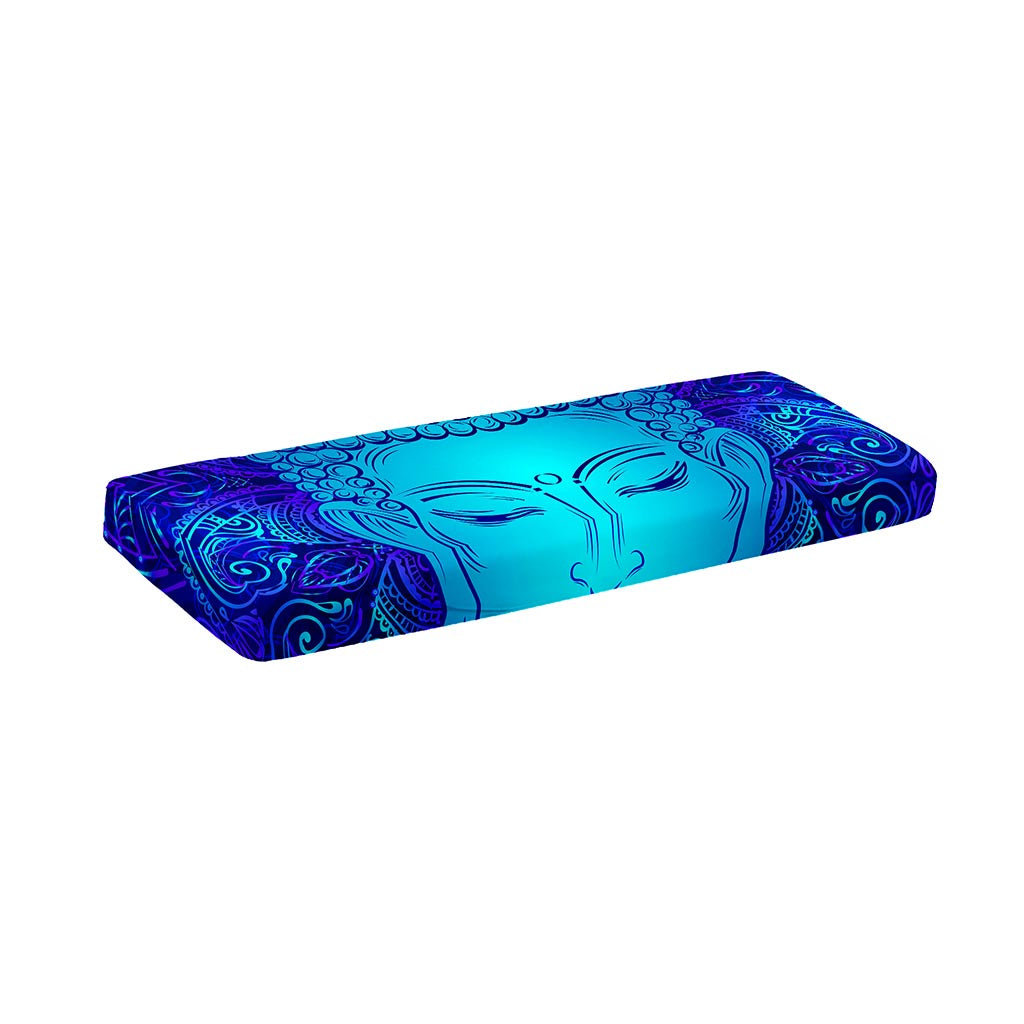 Blue Buddha Print Piano Keyboard Cover