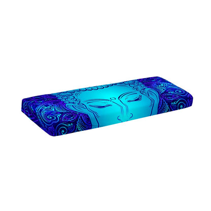 Blue Buddha Print Piano Keyboard Cover