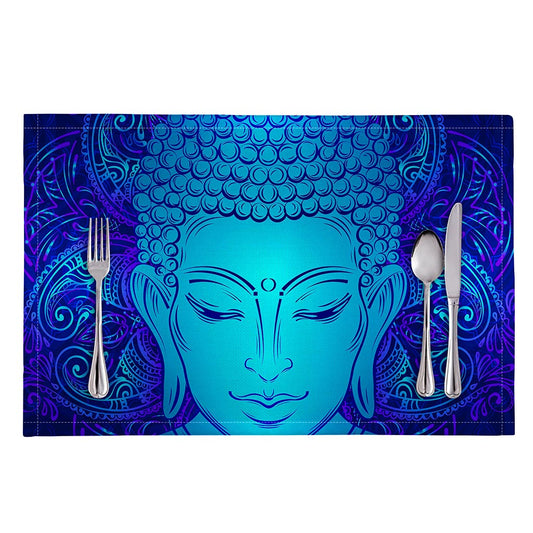 Blue Buddha Print Placemat