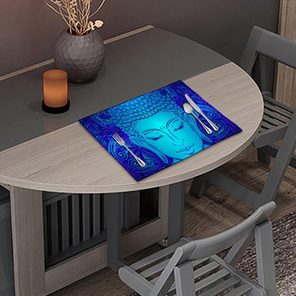 Blue Buddha Print Placemat