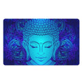 Blue Buddha Print Polyester Doormat