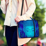 Blue Buddha Print Shoulder Strap Bible Bag