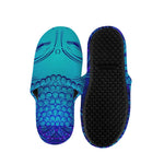 Blue Buddha Print Slippers