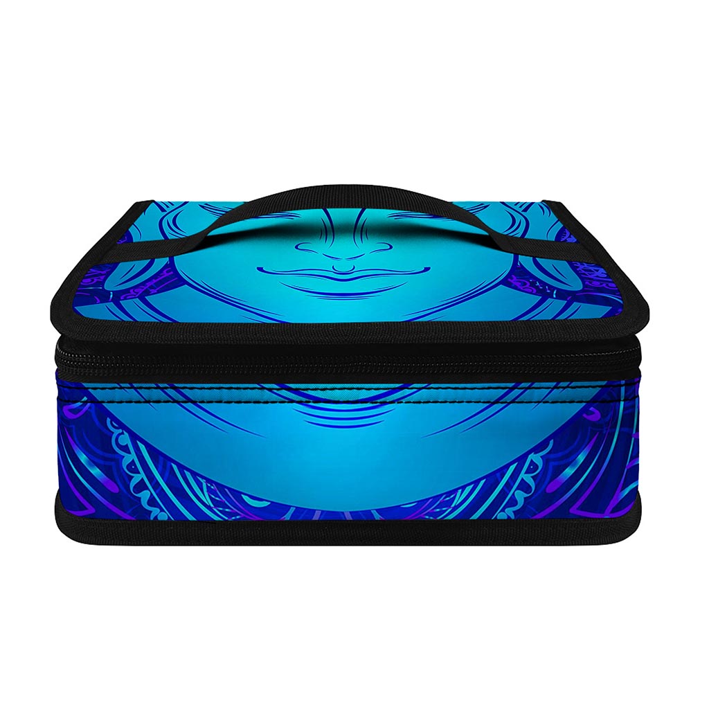 Blue Buddha Print Small Lunch Bag