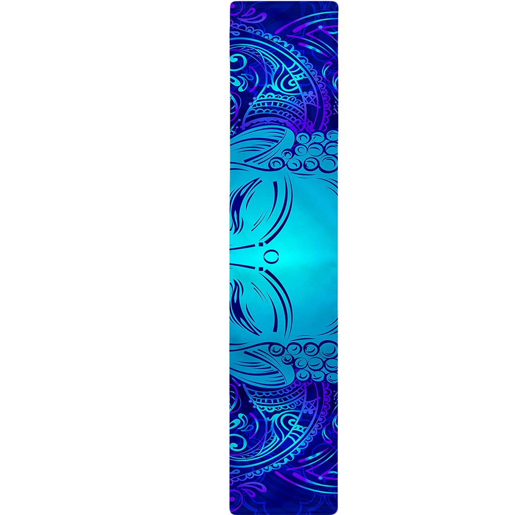 Blue Buddha Print Table Runner