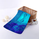 Blue Buddha Print Towel