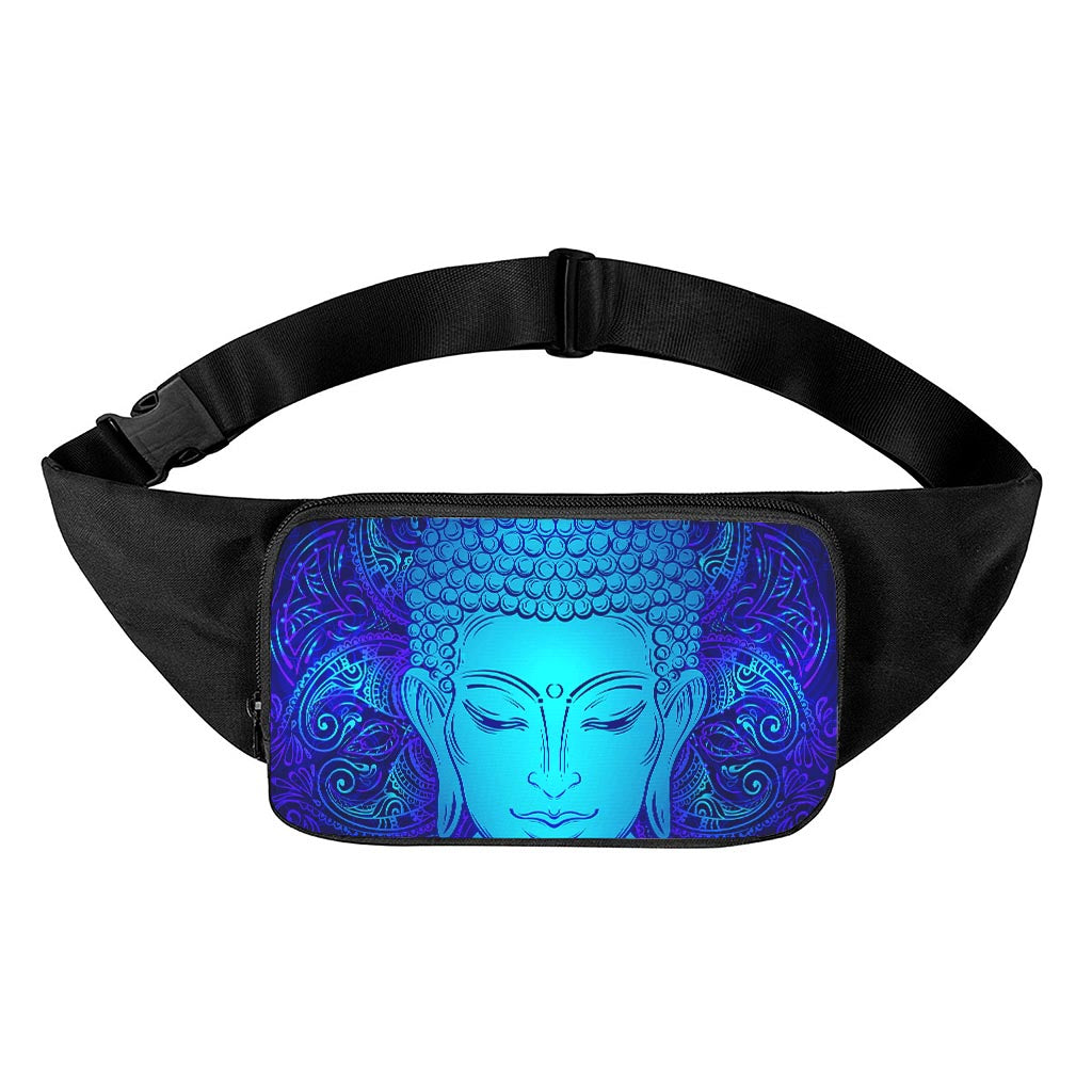 Blue Buddha Print Waist Bag