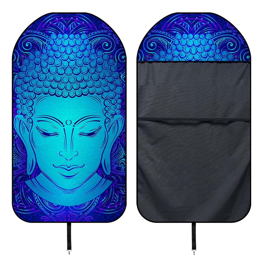 Blue Buddha Print Waterproof Car Seat Cover