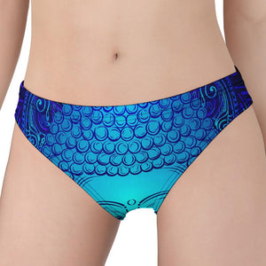 Blue Buddha Print Women's Panties