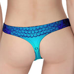 Blue Buddha Print Women's Thong