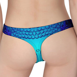 Blue Buddha Print Women's Thong