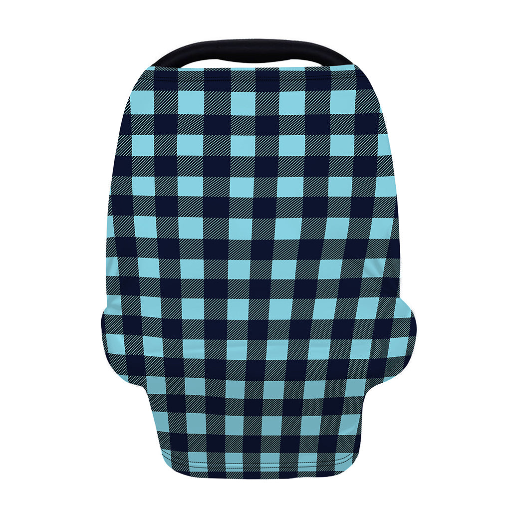 Blue Buffalo Check Pattern Print Baby Seat Cover