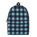 Blue Buffalo Check Pattern Print School Backpack