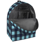 Blue Buffalo Check Pattern Print Backpack