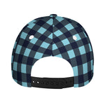Blue Buffalo Check Pattern Print Baseball Cap
