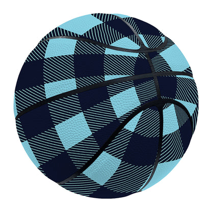 Blue Buffalo Check Pattern Print Basketball