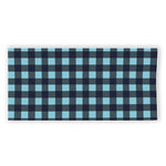 Blue Buffalo Check Pattern Print Beach Towel