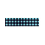 Blue Buffalo Check Pattern Print Bed Runner