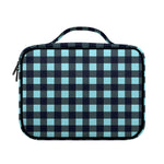 Blue Buffalo Check Pattern Print Briefcase Bible Bag