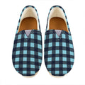 Blue Buffalo Check Pattern Print Casual Shoes