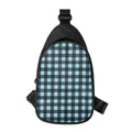 Blue Buffalo Check Pattern Print Sling Bag