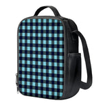 Blue Buffalo Check Pattern Print Crossbody Lunch Bag