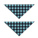 Blue Buffalo Check Pattern Print Dog Bandana
