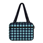 Blue Buffalo Check Pattern Print Double Strap Bible Bag