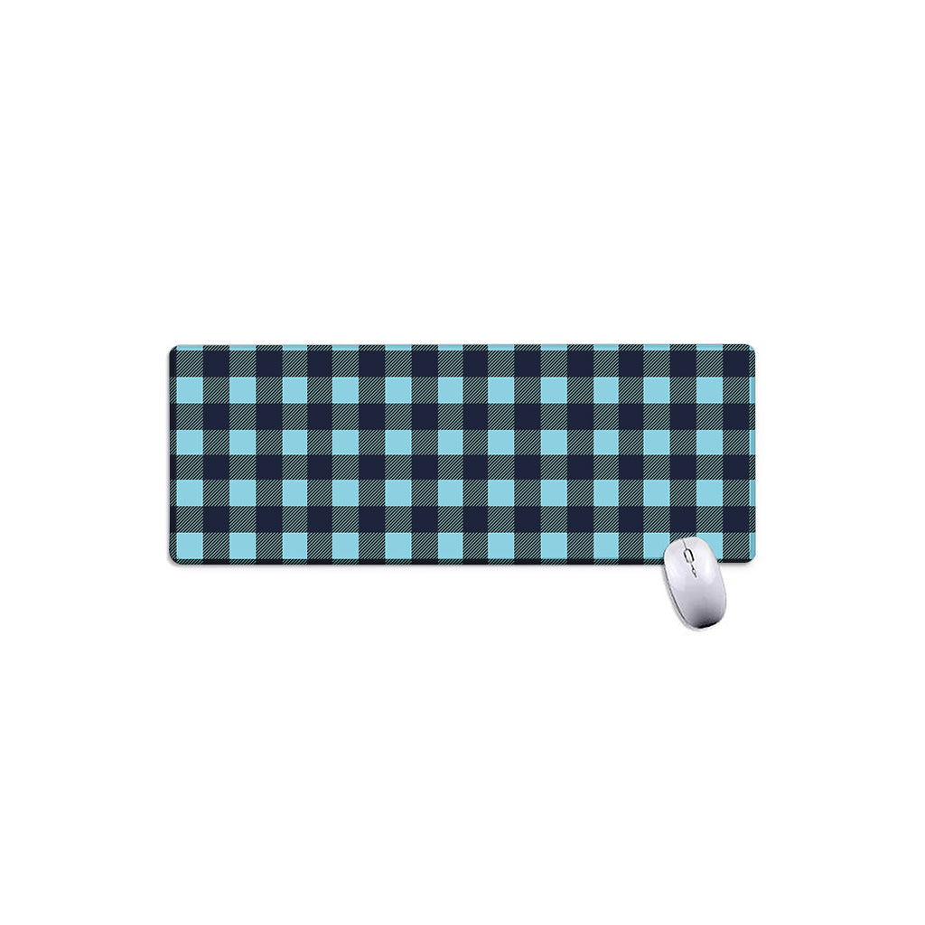 Blue Buffalo Check Pattern Print Extended Mouse Pad