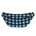 Blue Buffalo Check Pattern Print Fanny Pack