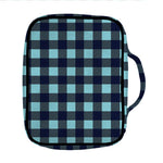Blue Buffalo Check Pattern Print Front Pocket Bible Bag