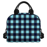 Blue Buffalo Check Pattern Print Insulated Lunch Bag