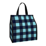 Blue Buffalo Check Pattern Print Insulated Lunch Tote