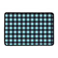 Blue Buffalo Check Pattern Print Kitchen Mat