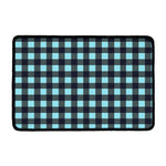 Blue Buffalo Check Pattern Print Kitchen Mat