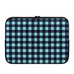 Blue Buffalo Check Pattern Print Laptop Sleeve