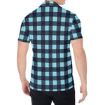 Blue Buffalo Check Pattern Print Men's Shirt