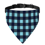 Blue Buffalo Check Pattern Print Over The Collar Dog Bandana