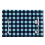 Blue Buffalo Check Pattern Print Placemat