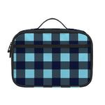 Blue Buffalo Check Pattern Print Portable Lunch Bag
