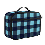 Blue Buffalo Check Pattern Print Portable Lunch Bag