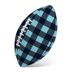 Blue Buffalo Check Pattern Print Rugby Ball