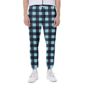 Blue Buffalo Check Pattern Print Joggers