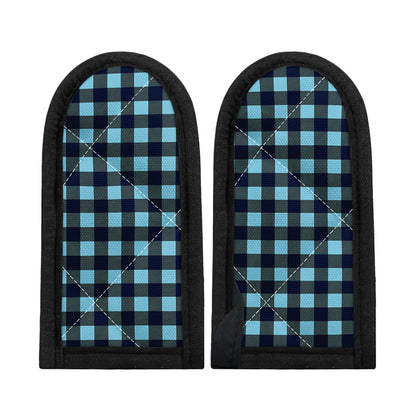 Blue Buffalo Check Pattern Print Skillet Handle Cover