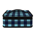 Blue Buffalo Check Pattern Print Small Lunch Bag