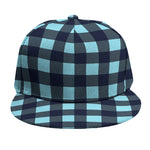 Blue Buffalo Check Pattern Print Snapback Cap