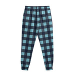Blue Buffalo Check Pattern Print Sweatpants