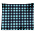 Blue Buffalo Check Pattern Print Tapestry