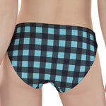 Blue Buffalo Check Pattern Print Women's Panties