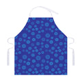 Blue Bullseye Target Pattern Print Adjustable Apron